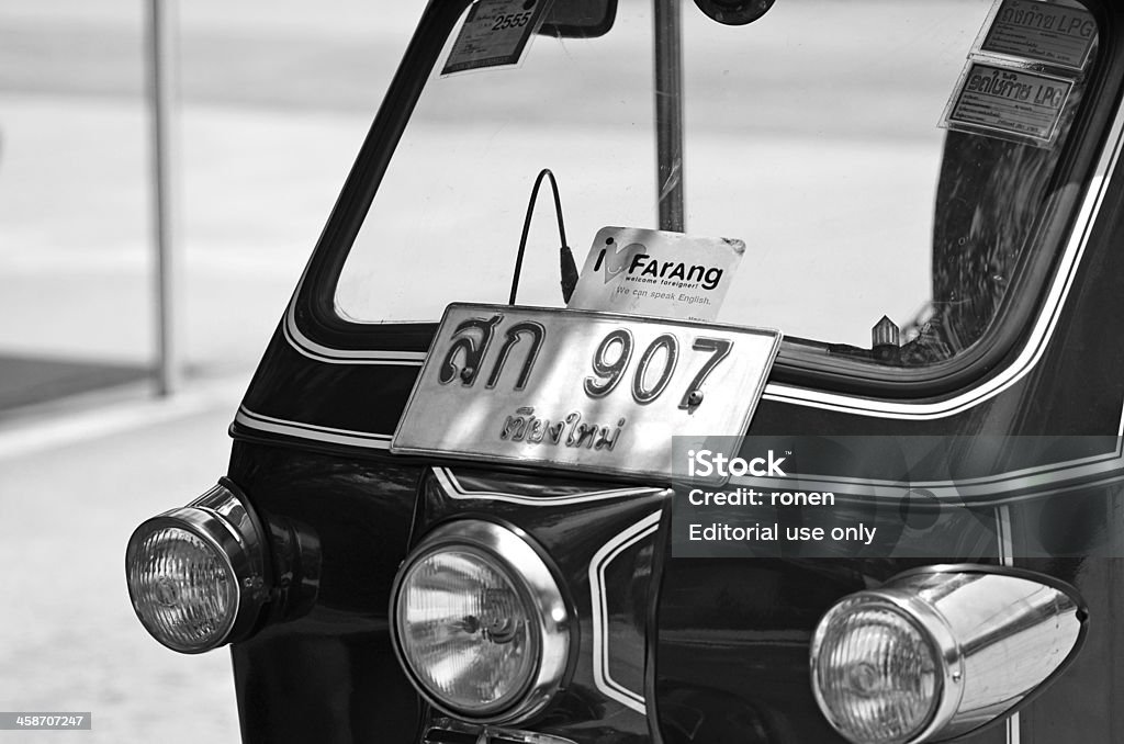 Táxi, em Chiang Mai - Foto de stock de Auto-Rickshaws royalty-free