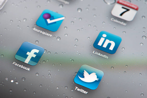 4K Social Media Like Thumb Up Icons Falling To The Ground, Many Social Media Like Icons Drops