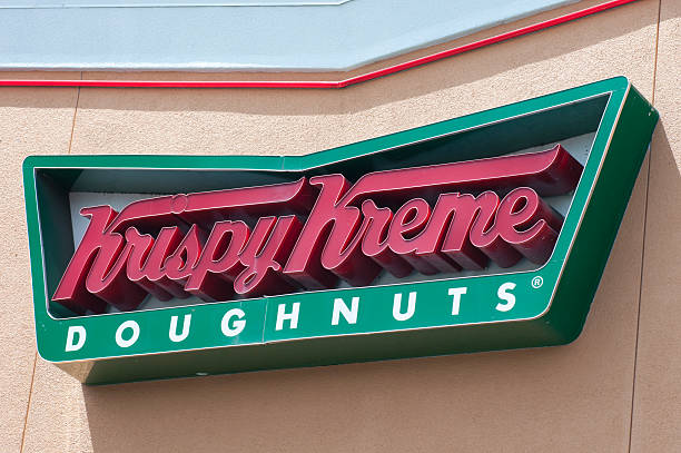 Krispy Kreme Doughnuts Store Sign stock photo