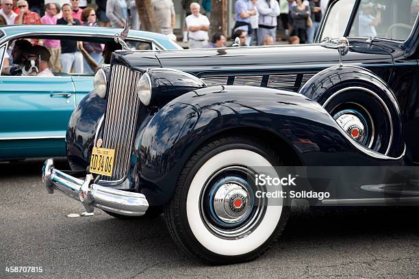 Vintage 1938 Packard Em Pride Parade - Fotografias de stock e mais imagens de Antiguidade - Antiguidade, Azul, Branco