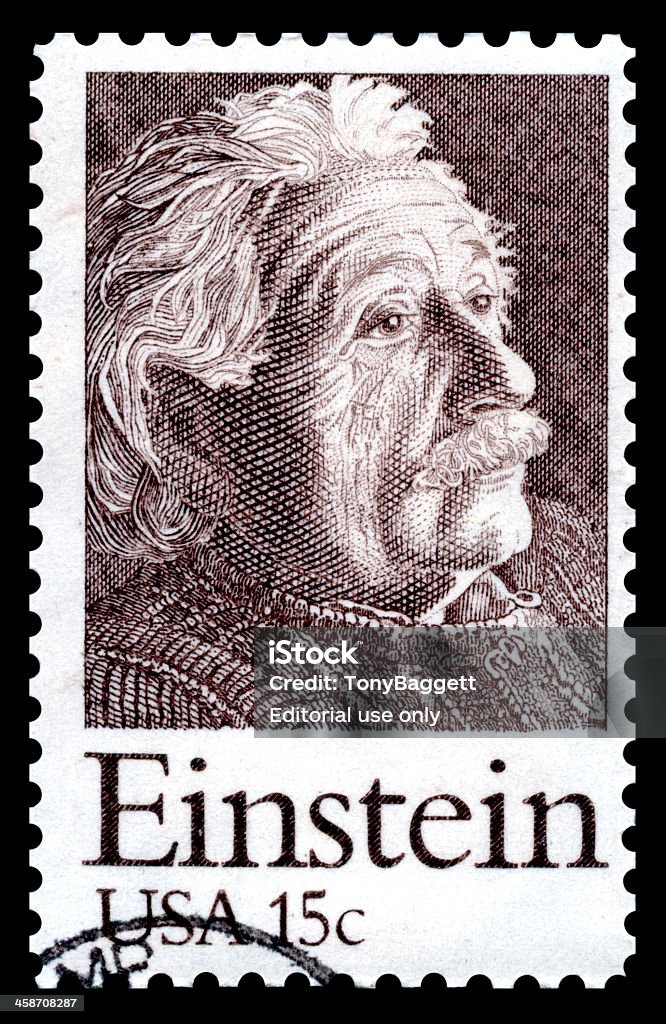 Albert Einstein Stati Uniti Francobollo postale - Foto stock royalty-free di Albert Einstein