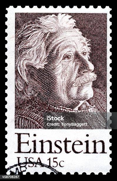 Albert Einstein Stati Uniti Francobollo Postale - Fotografie stock e altre immagini di Albert Einstein - Albert Einstein, Ritratto, Francobollo postale