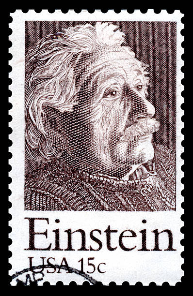 Albert Einstein EUA Selo Postal - foto de acervo