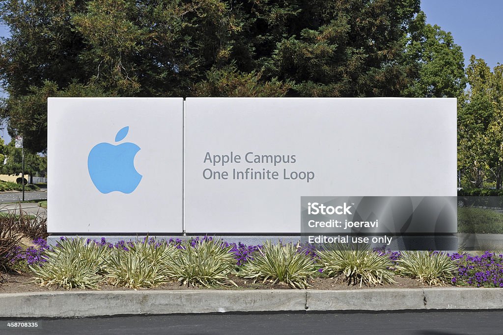 Campus Apple un ciclo infinito di - Foto stock royalty-free di Apple Computers