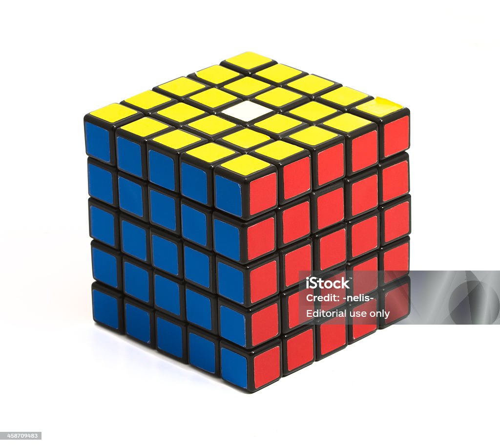 Professor Rubik's Cube - Foto de stock de 1980 royalty-free