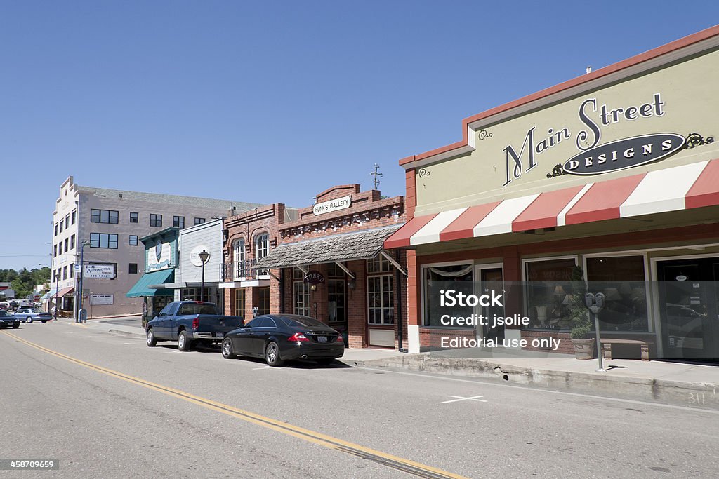 Calle Main Street de tiendas de regalos en Jackson, California - Foto de stock de California libre de derechos