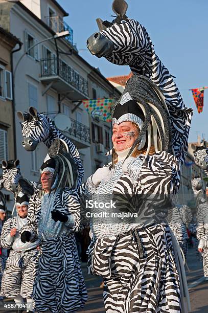 Zebra Carnival Costume Stock Photo - Download Image Now - Croatia, Rijeka, Adult