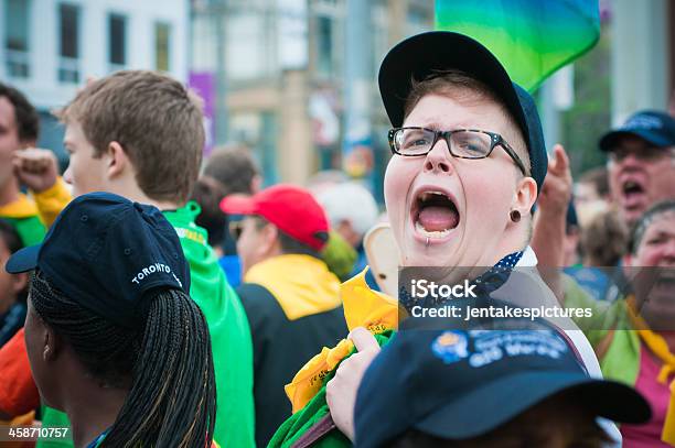 Protester Yelling Stock Photo - Download Image Now - Canada, Politics, Protest