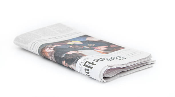 New York Times Newspaper Isolated on White stock photo