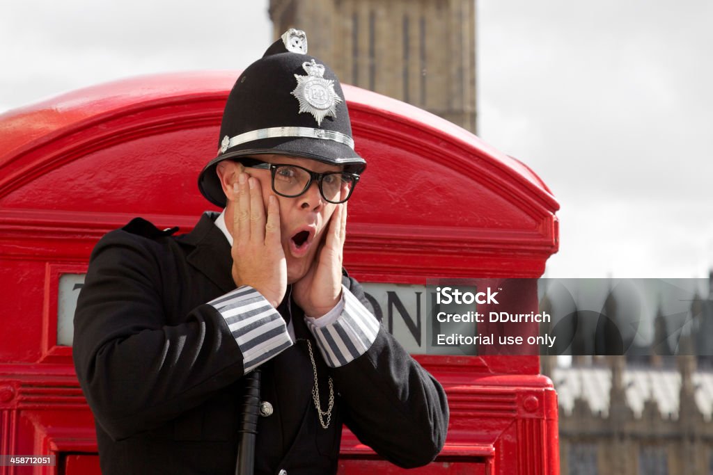 Funny British Police Officer Stock Photo - Download Image Now - Police  Helmet, UK, British Culture - iStock