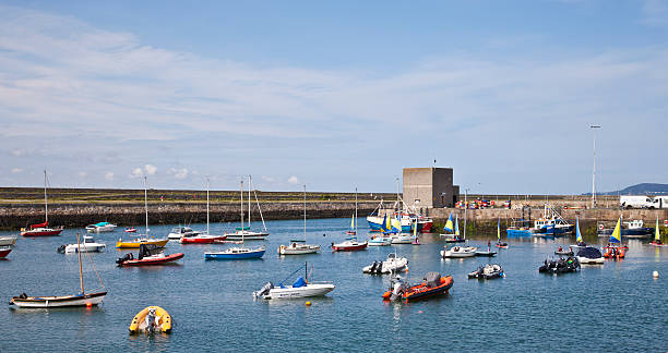 Harbour at Dún Laoghaire stock photo