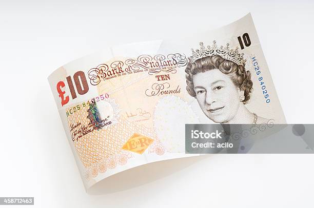 Hice Billete De Diez Librasmoneda Británica Foto de stock y más banco de imágenes de Billete de diez libras - Billete de diez libras, Isabel II, Reino Unido