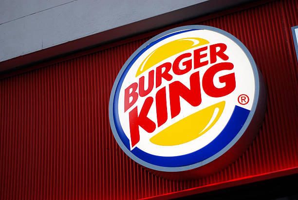Sign of Burger King in Liverpool stock photo