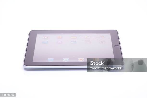 Ipad Isolated On White Stock Photo - Download Image Now - Big Tech, Color Image, Communication
