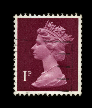 A beautiful specimen of a Nova Scotian one cent postage stamp issued in 1860 depicting a profile of Queen Victoria.