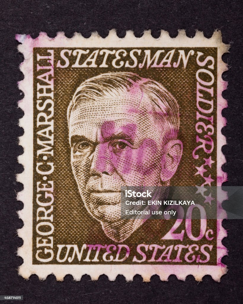 Nahaufnahme American Briefmarke - Lizenzfrei Abstrakt Stock-Foto