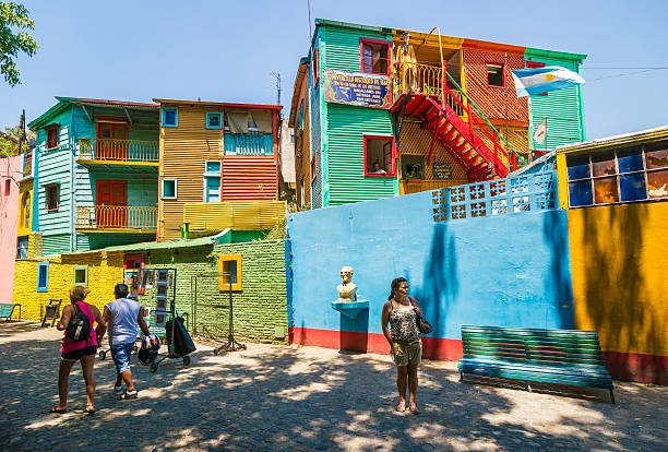 el caminito w la boca, buenos aires, argentyna - la boca zdjęcia i obrazy z banku zdjęć