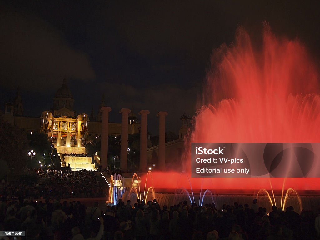 Magic fuente de Barcelona - Foto de stock de Actuación - Espectáculo libre de derechos