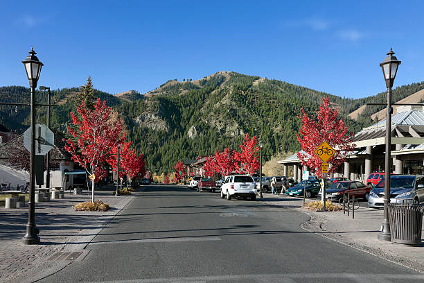 sun valley, dans l'idaho - sun valley idaho photos et images de collection