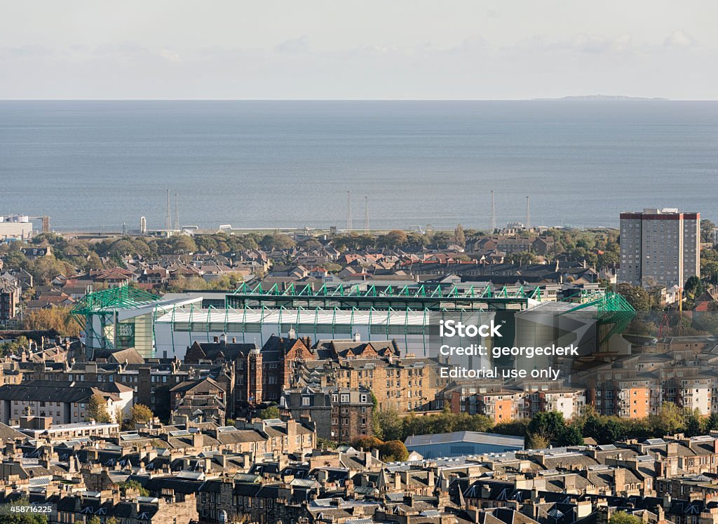 Ostern Road Stadium in Leith, der Hafen" von Edinburgh." - Lizenzfrei Hibernian FC Stock-Foto