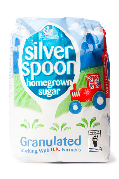 Silver Spoon Sugar stock photo