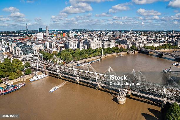 Blick Auf Hungerfordbrücke Vom London Eye Stockfoto und mehr Bilder von Ansicht aus erhöhter Perspektive - Ansicht aus erhöhter Perspektive, Architektur, Außenaufnahme von Gebäuden