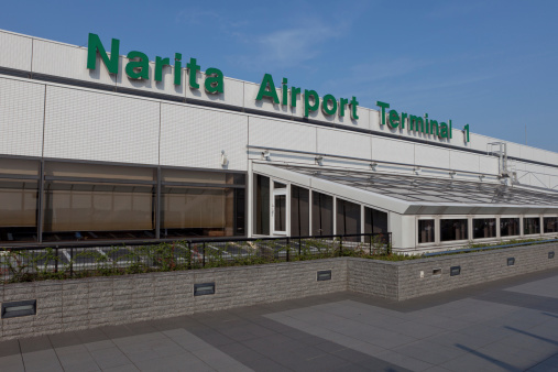 Chiba, Japan - June, 6th 2011 : Building exterior of the Narita Airport Terminal 1. It is a New Tokyo International Airport which is located 60km to the east of central Tokyo.