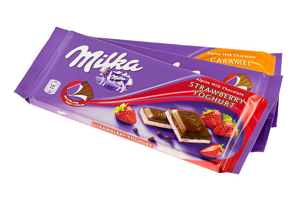 Milka Chocolate Bars stock photo