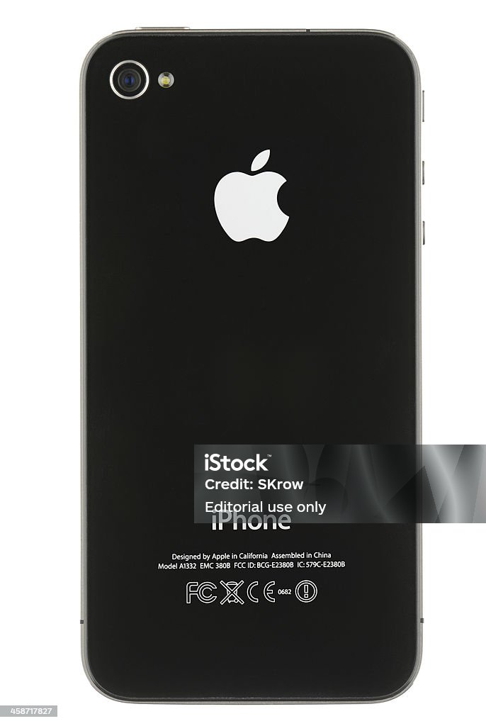 Apple iPhone 4 Rückseite - Lizenzfrei Rückansicht Stock-Foto