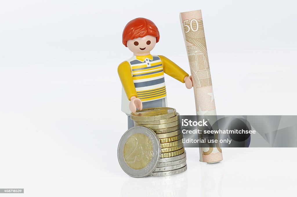 Playmobil Abbildung mit Geld - Lizenzfrei Playmobil Stock-Foto