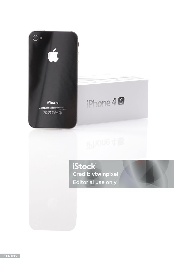 iPhone 4S Vista traseira - Foto de stock de Apple computers royalty-free