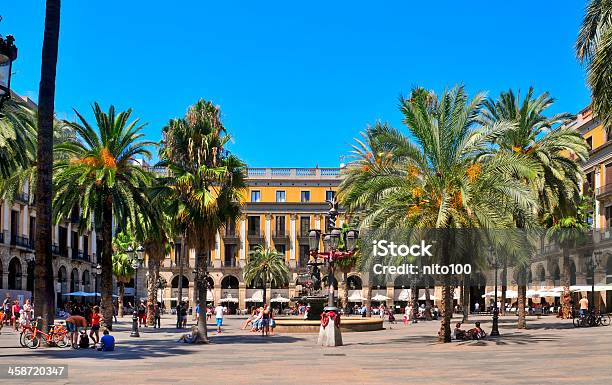 Barcelona Spanien Stockfoto und mehr Bilder von Altstadt - Altstadt, Außenaufnahme von Gebäuden, Barcelona - Spanien