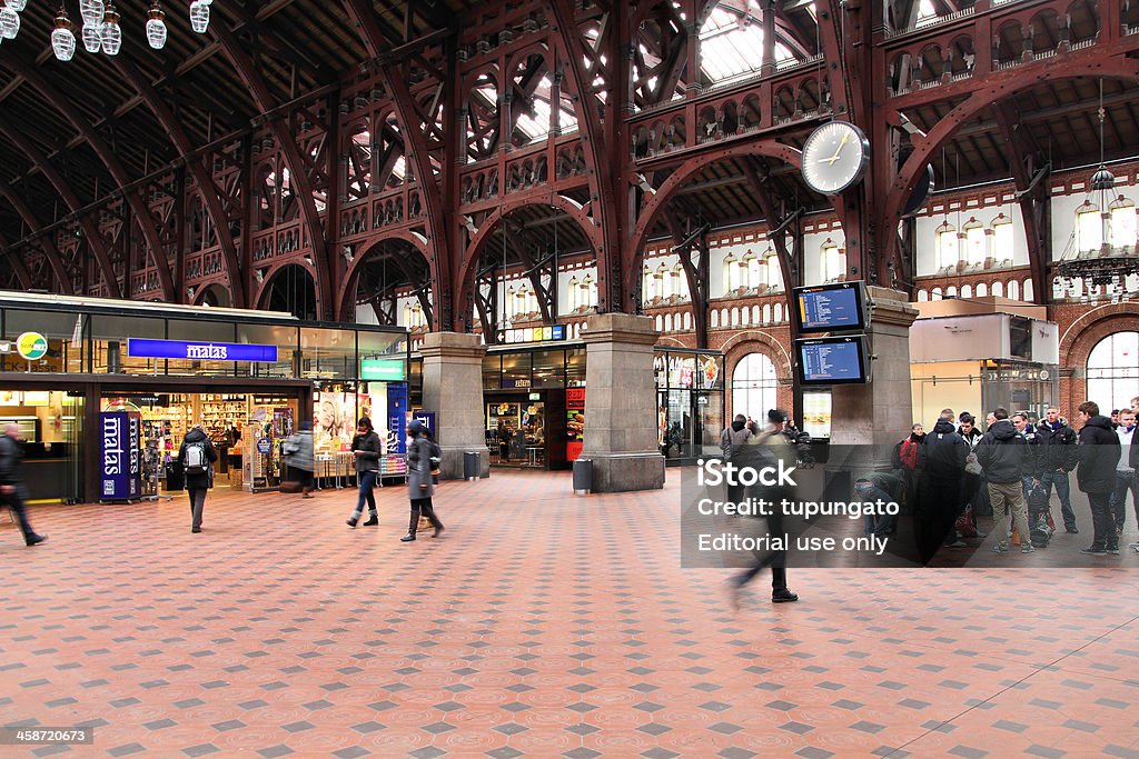 Bahnhof Kopenhagen - Lizenzfrei Wartehalle Stock-Foto