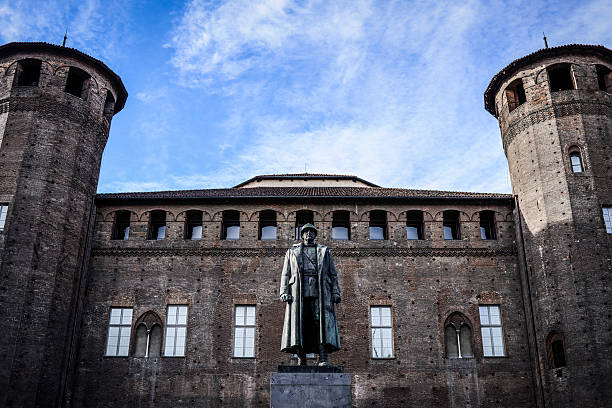 casaforte degli acaja in turin - palazzo reale turin stock-fotos und bilder