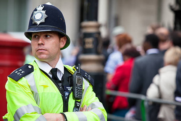 London Metropolitan Police Officer stock photo