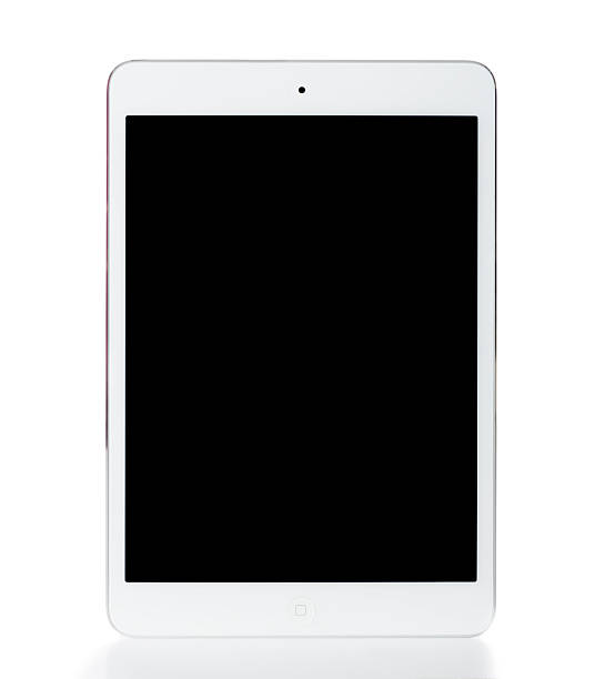 nuevo ipad mini de aislado en blanco - ipad mini human hand ipad ipadmini fotografías e imágenes de stock