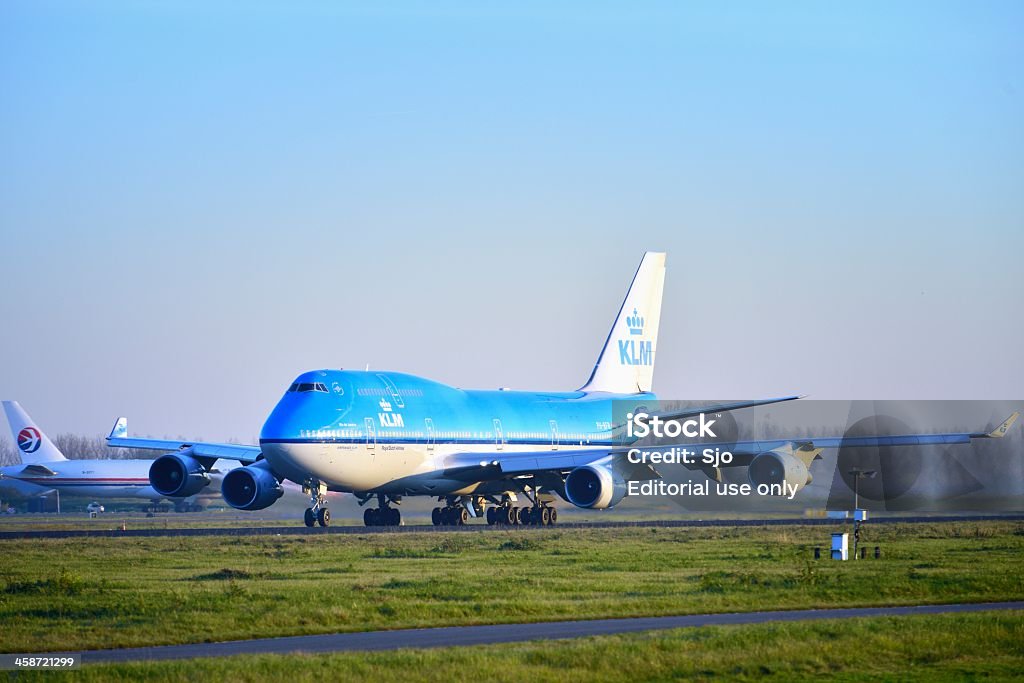 KLM Boeing 747 - Lizenzfrei Abheben - Aktivität Stock-Foto