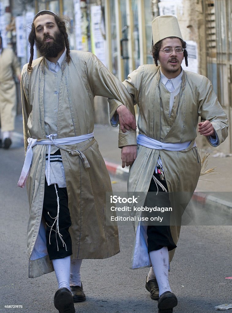 Purim en Mea Shearim - Foto de stock de Disfraz libre de derechos