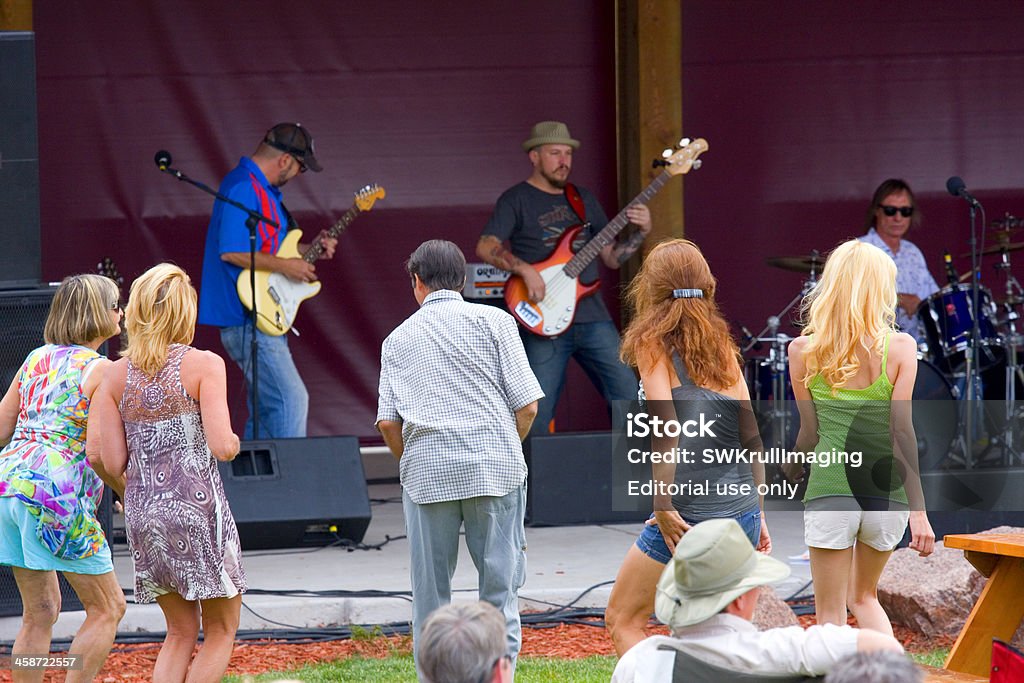 Kostenloses Konzert Woodland Park, Colorado, Bibliothek - Lizenzfrei Amerikanisches Kleinstadtleben Stock-Foto