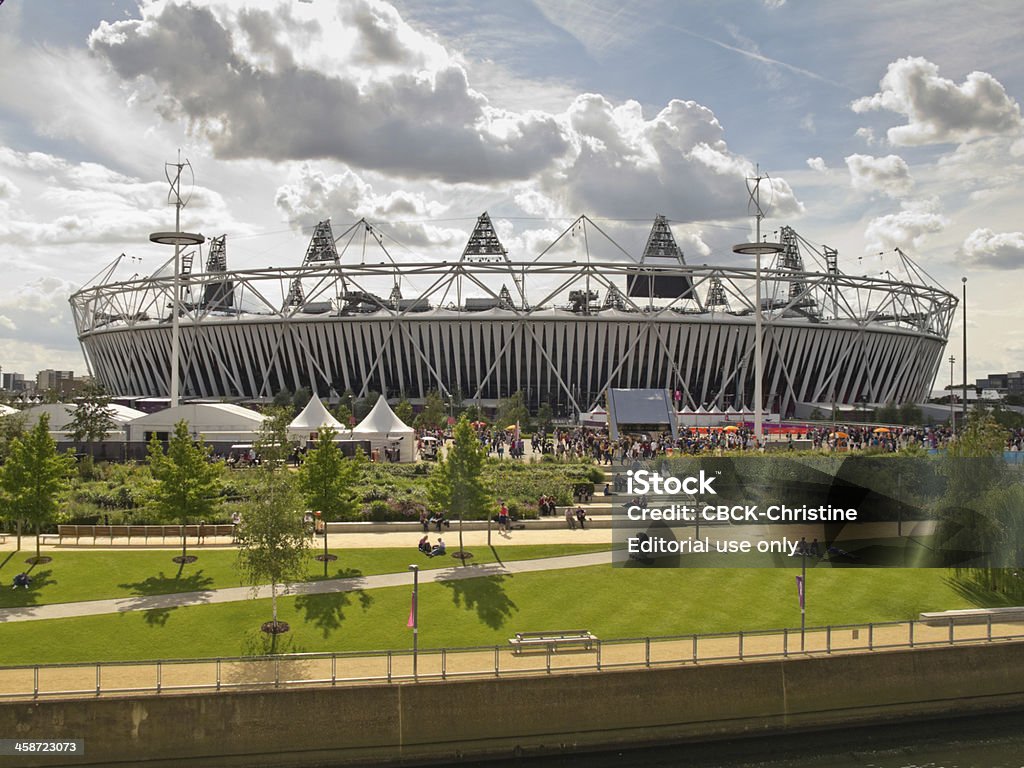 O Estádio Olímpico - Foto de stock de Olympic Park - Londres royalty-free