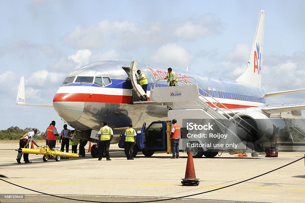 Avião em asfalto - Royalty-free Aeroporto Foto de stock