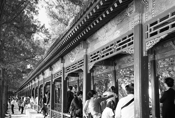 Chinese golden auspicious pattern on red wall