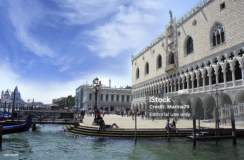 Palácio Ducal da Lagoa de Veneza, Itália - Royalty-free Antigo Foto de stock