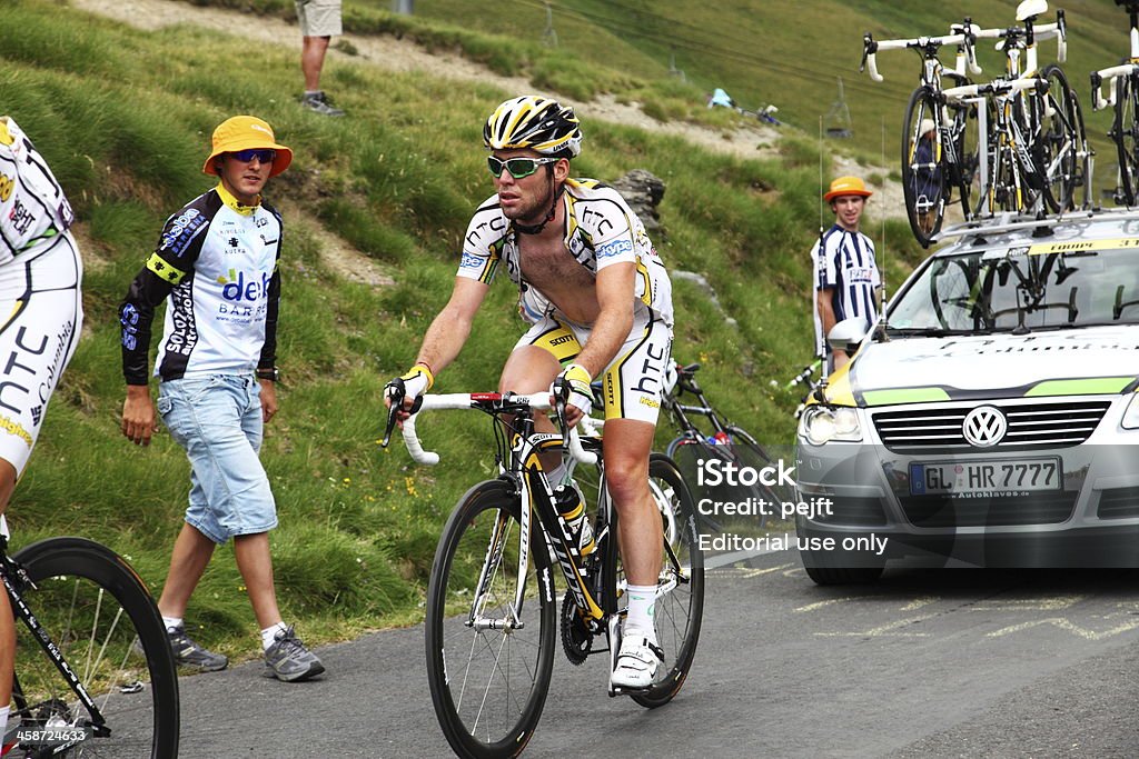 Mark 캐번디시 on Col du Tourmalet - 로열티 프리 Tour de France 스톡 사진