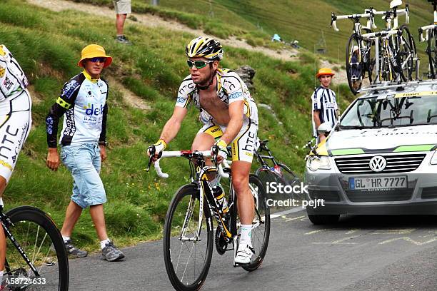 Foto de Mark Cavendish Em Col Du Tourmalet e mais fotos de stock de Tour de France - Tour de France, Ciclismo, 2010