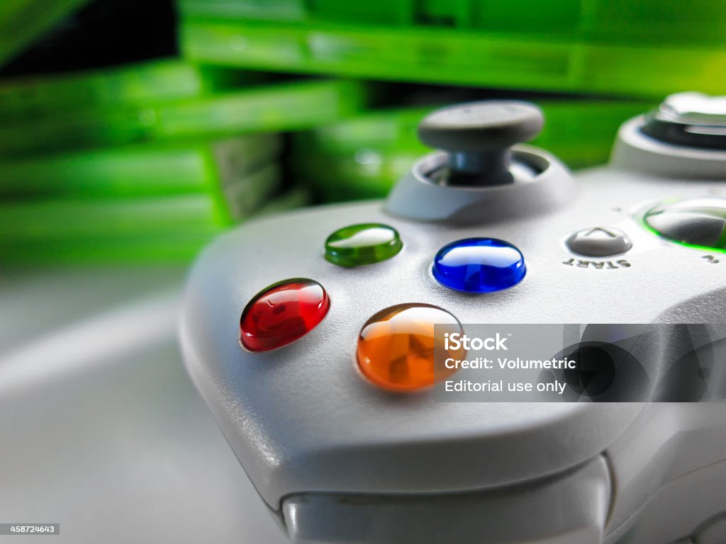 Controlador de jogos de Console - Foto de stock de Equipamento de computador royalty-free