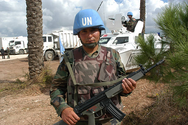 Un Soldiers stock photo