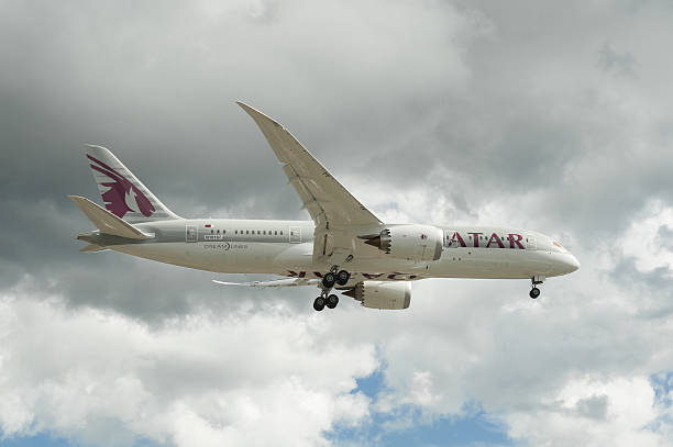 보잉 787 dreamliner - boeing 787 qatar airways airplane aerospace industry ��뉴스 사진 이미지