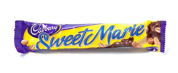 Sweet Marie Chocolate Candy Bar "Toronto, Canada - May 8, 2012: This is a studio shot of a Sweet Marie chocolate candy bar made by Cadbury isolated on a white background." cadbury plc photos stock pictures, royalty-free photos & images