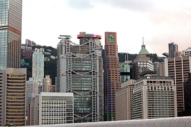 central district-hong kong - hsbc stock-fotos und bilder